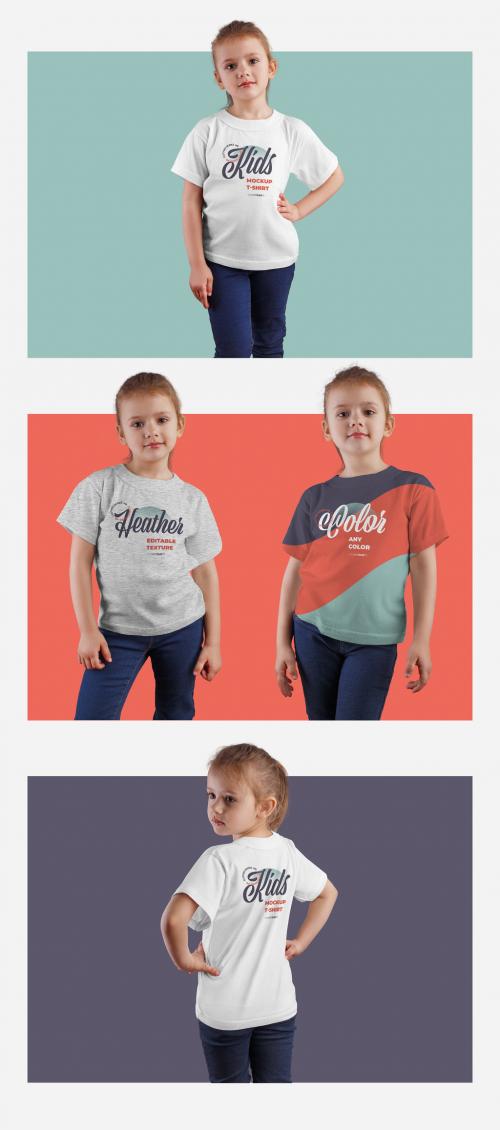 4 Kids T-Shirt Mockups - 332472097