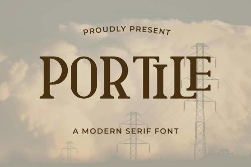 Portile Elegant Serif Font