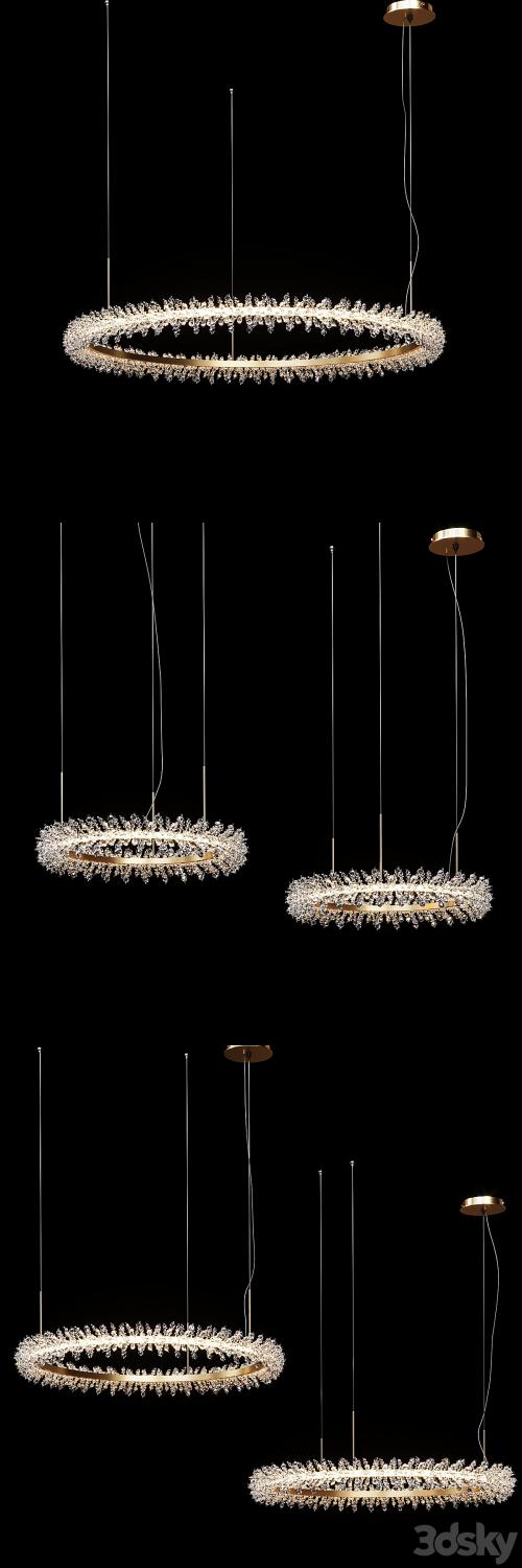 Collection Crystal ring luxury LED chandelier THERA SML XL