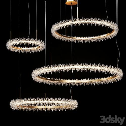 Collection Crystal ring luxury LED chandelier THERA SML XL