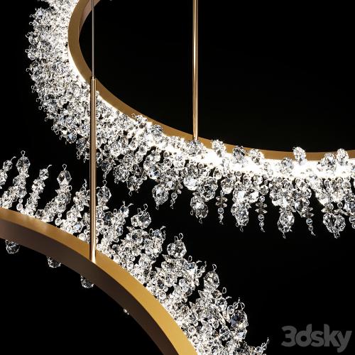 Collection Crystal ring luxury LED chandelier THERA SML XL