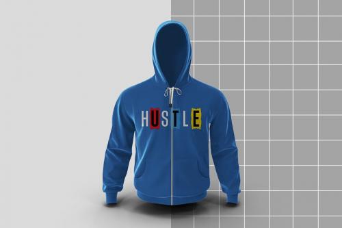 Hoodie Zipper Mockup