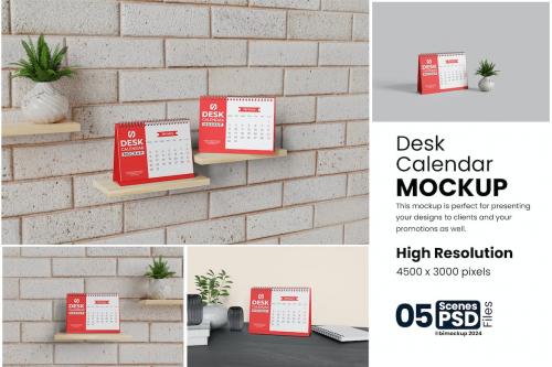 Desk Calendar Mockup