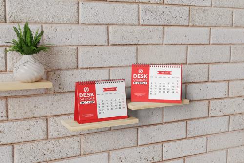 Desk Calendar Mockup