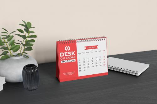 Desk Calendar Mockup