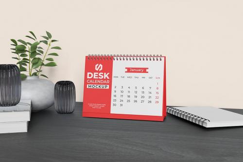 Desk Calendar Mockup