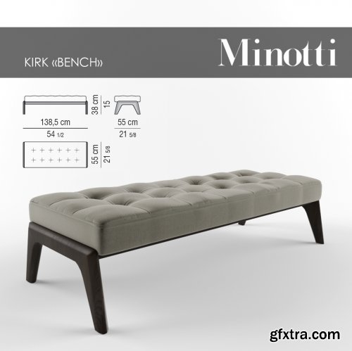 Kirk Bench Minotti