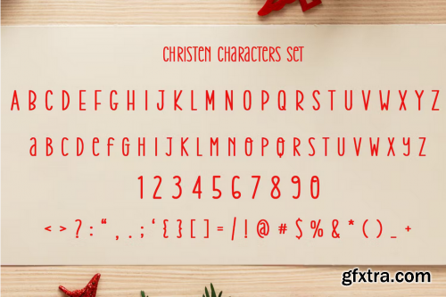 Christen Font - A Modern Christmas Font