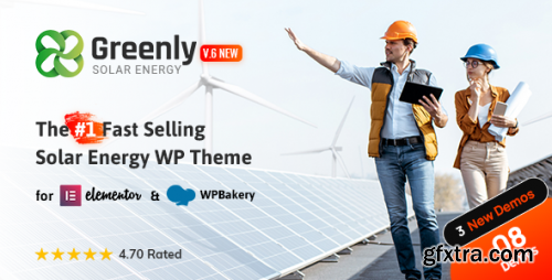 Themeforest - Greenly - Ecology &amp; Solar Energy WordPress Theme 23183002 v 6.4 - Nulled