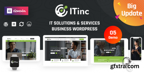 Themeforest - ITInc - Technology &amp; IT Solutions WordPress Theme 28493536 v3.8 - Nulled