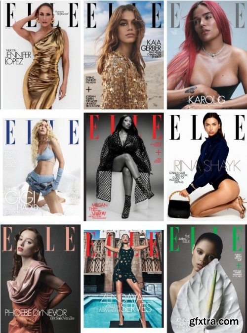 Elle USA Magazine - Full Year 2023 Collection