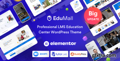 Themeforest - EduMall - Professional LMS Education Center WordPress Theme 29240444 v3.6.0 - Nulled