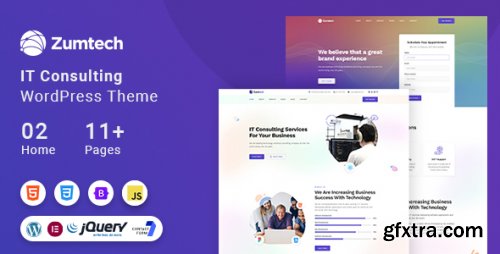 Themeforest - Zumtech IT Solutions &amp; Technology WordPress Theme 44823727 v1.0.2 - Nulled