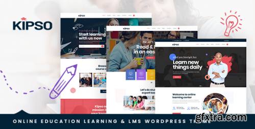 Themeforest - Kipso - Education LMS WordPress Theme 24722709 v1.2.6 - Nulled