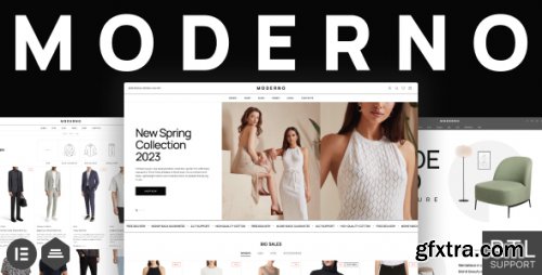 Themeforest - Moderno – Fashion &amp;  Furniture Store WooCommerce Theme 45459282 v1.13 - Nulled