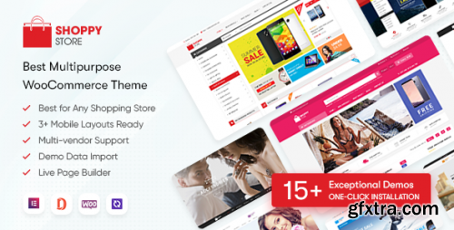 Themeforest - ShoppyStore - Multipurpose Elementor WooCommerce WordPress Theme (15+ Homepages &amp; 3 Mobile Layouts) 13607293 v3.7.14 - Nulled