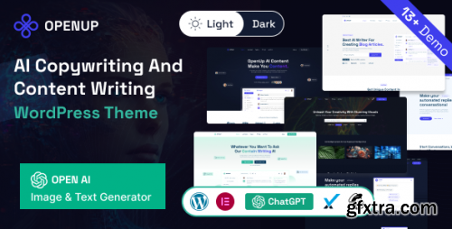 Themeforest - Openup - AI Content Writer &amp;  AI Application WordPress Theme 46151573 v1.0.7 - Nulled