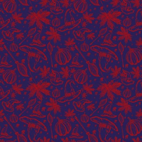 Seamless Halloween Pattern Background