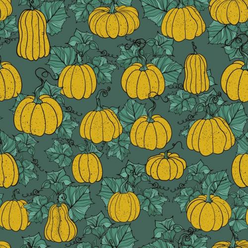 Halloween Pumpkin Seamless Pattern