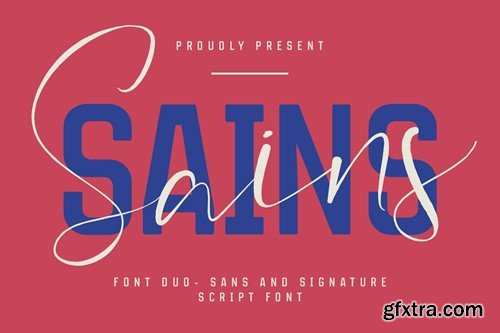 Sains Font Duo Sans Script L9US6VM