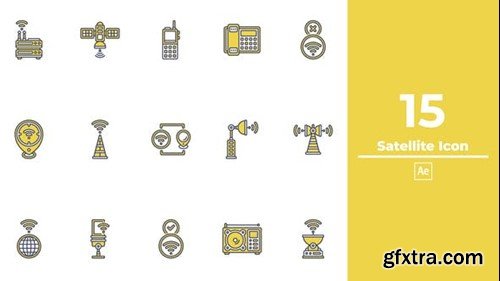 Videohive Satellite Icon After Effects 50093641