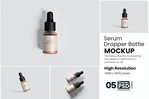 Serum Dropper Bottle Mockup