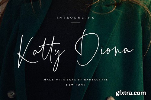 Katty Diona Signature Font QWG3DX9