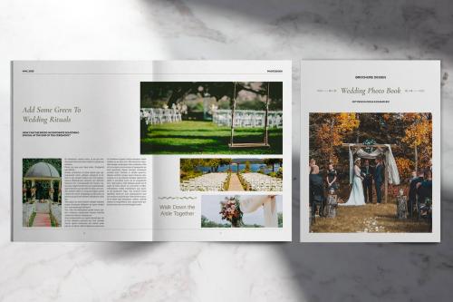 Wedding Photo Book Brochure Layout