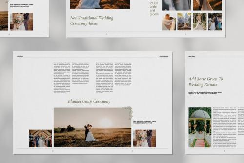 Wedding Photo Book Brochure Layout