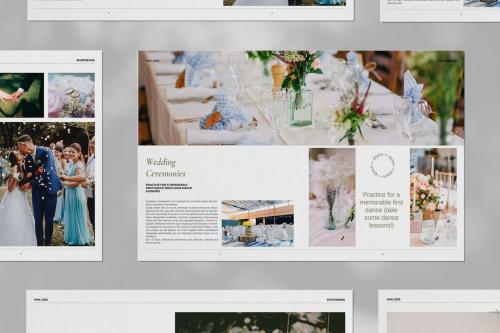 Wedding Photo Book Brochure Layout