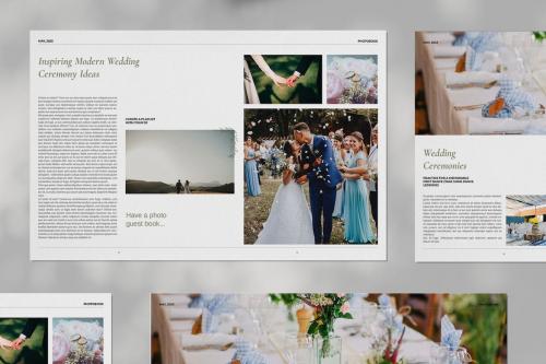 Wedding Photo Book Brochure Layout