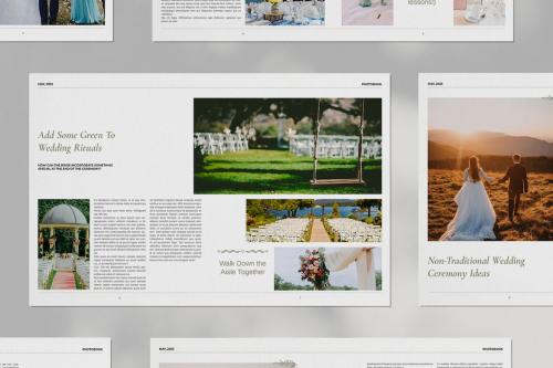 Wedding Photo Book Brochure Layout