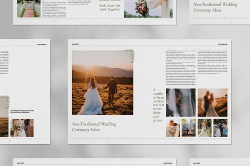 Wedding Photo Book Brochure Layout