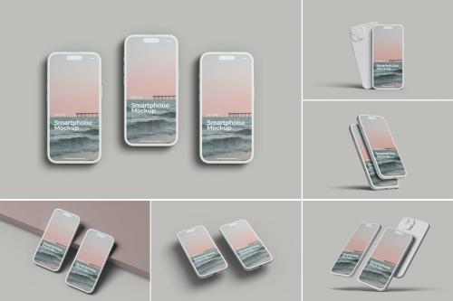 Smartphone Clay Mockup