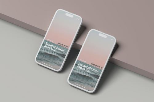 Smartphone Clay Mockup