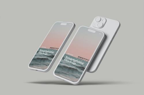 Smartphone Clay Mockup