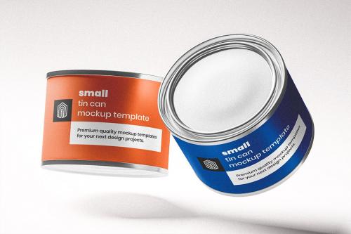 Small Tin Can Mockup Pack