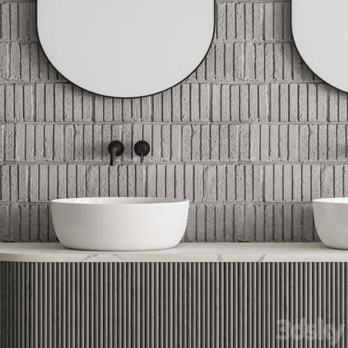 Bathroom Set Concrete Wall - Set 27