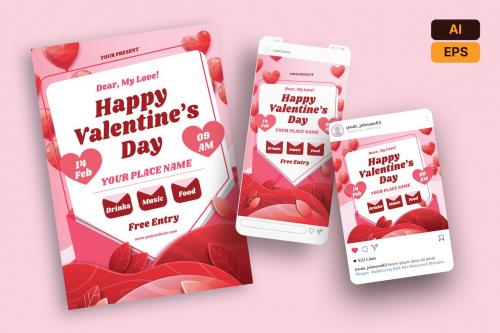 Valentines Day Flyer Template