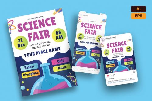 Science Day Flyer Template