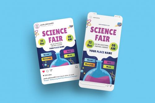 Science Day Flyer Template