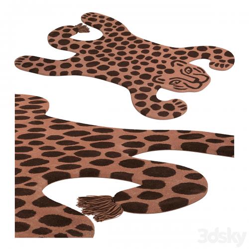 Tufted rug leopard ferm living