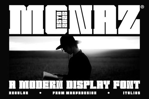 Monaz - A Modern Display Font