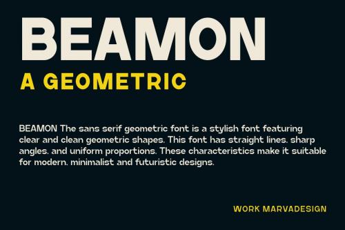 Beamon - A Modern Sans Serif Font