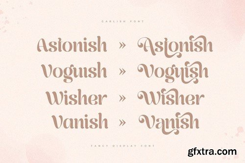 Wishfull - Fancy Beauty Display Font S88WH94