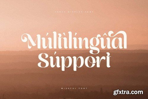 Wishfull - Fancy Beauty Display Font S88WH94