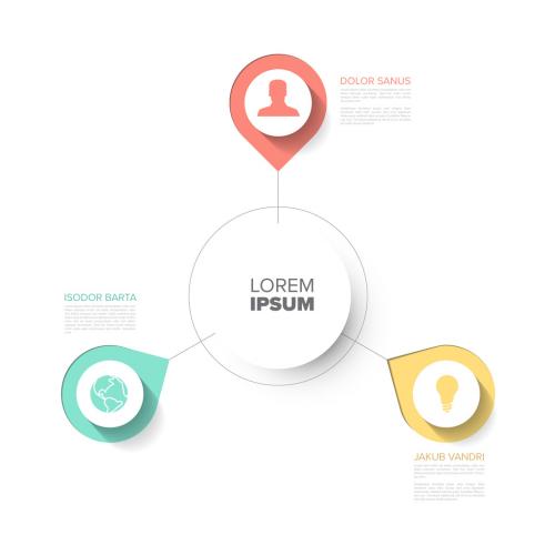 Simple Infographic Layout with Three Elements - 333218684