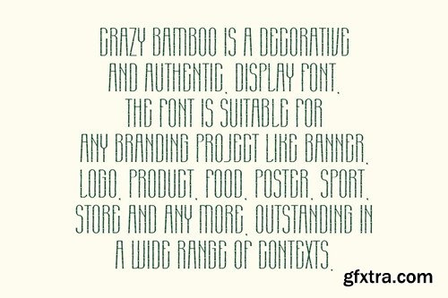 Crazy Bamboo - Nature Font F6WUBHD