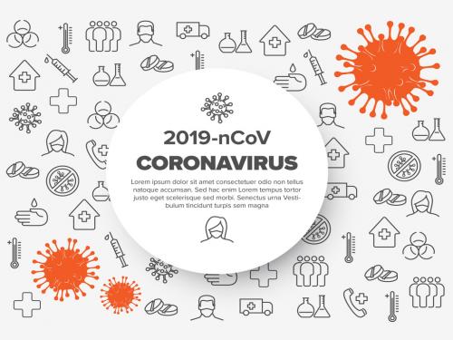 Digital Flyer Layout with Coronavirus Information - 333218745