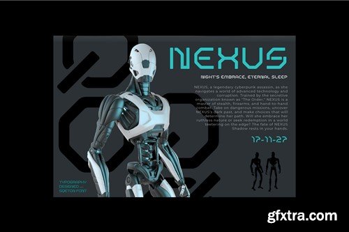 Sqeton - Mecha Stencil Display Font J3DVC3H